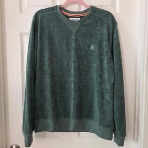 Laguna B Sage Green Crewneck Textured Sweatshirt Men's Medium